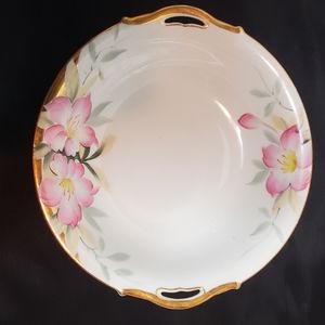 Vintage NORITAKE Azalea Serving Bowl with Handles